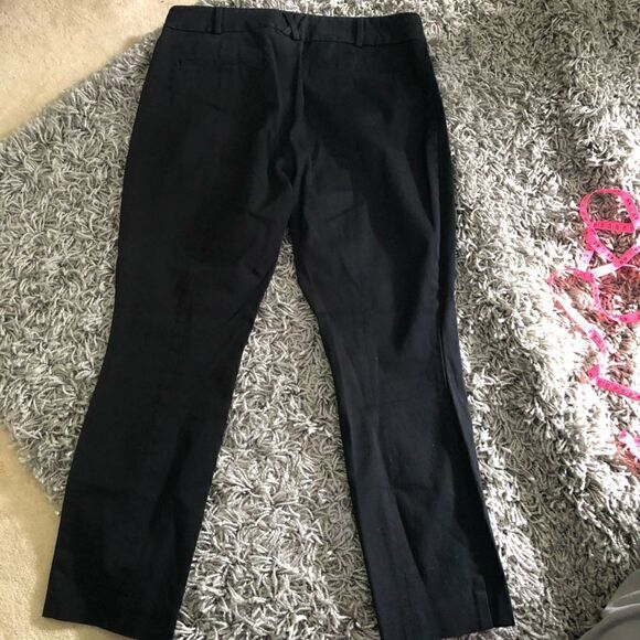 Anthropologie the Essential Slim Trousers Black 10 - Picture 9 of 9